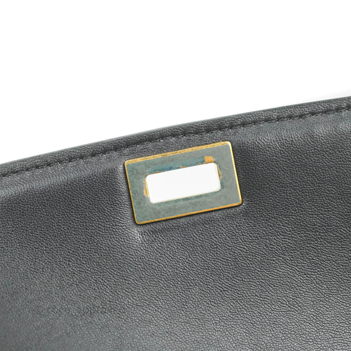 Celine Medium Classic Box Flap Dark Grey Liege Calfskin