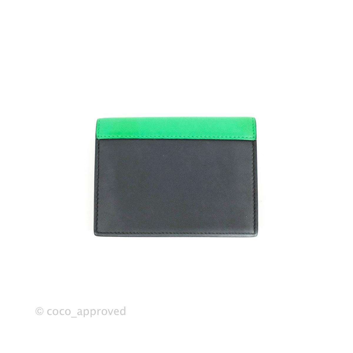 Celine Pocket Card Holder Green/Navy/Black