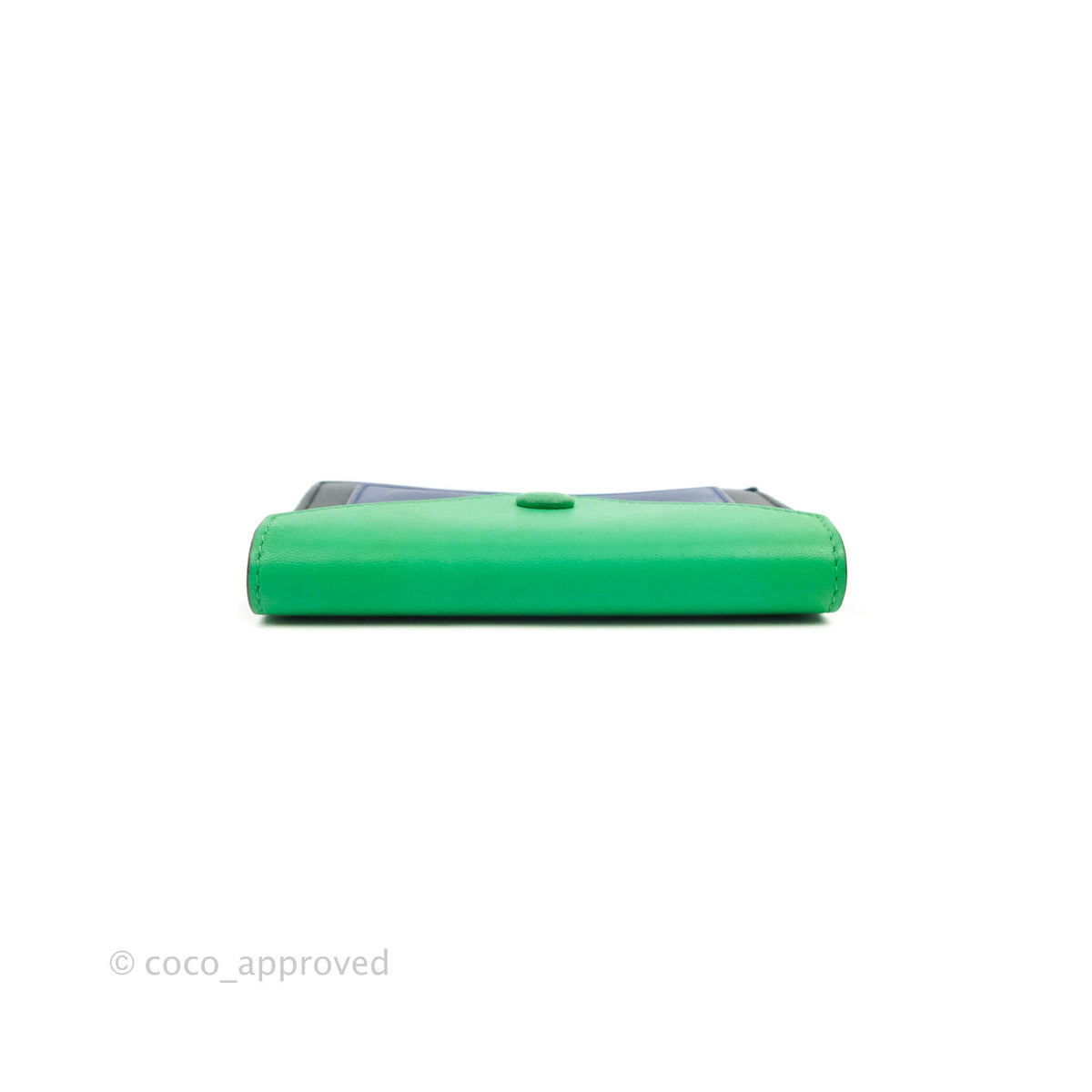 Celine Pocket Card Holder Green/Navy/Black