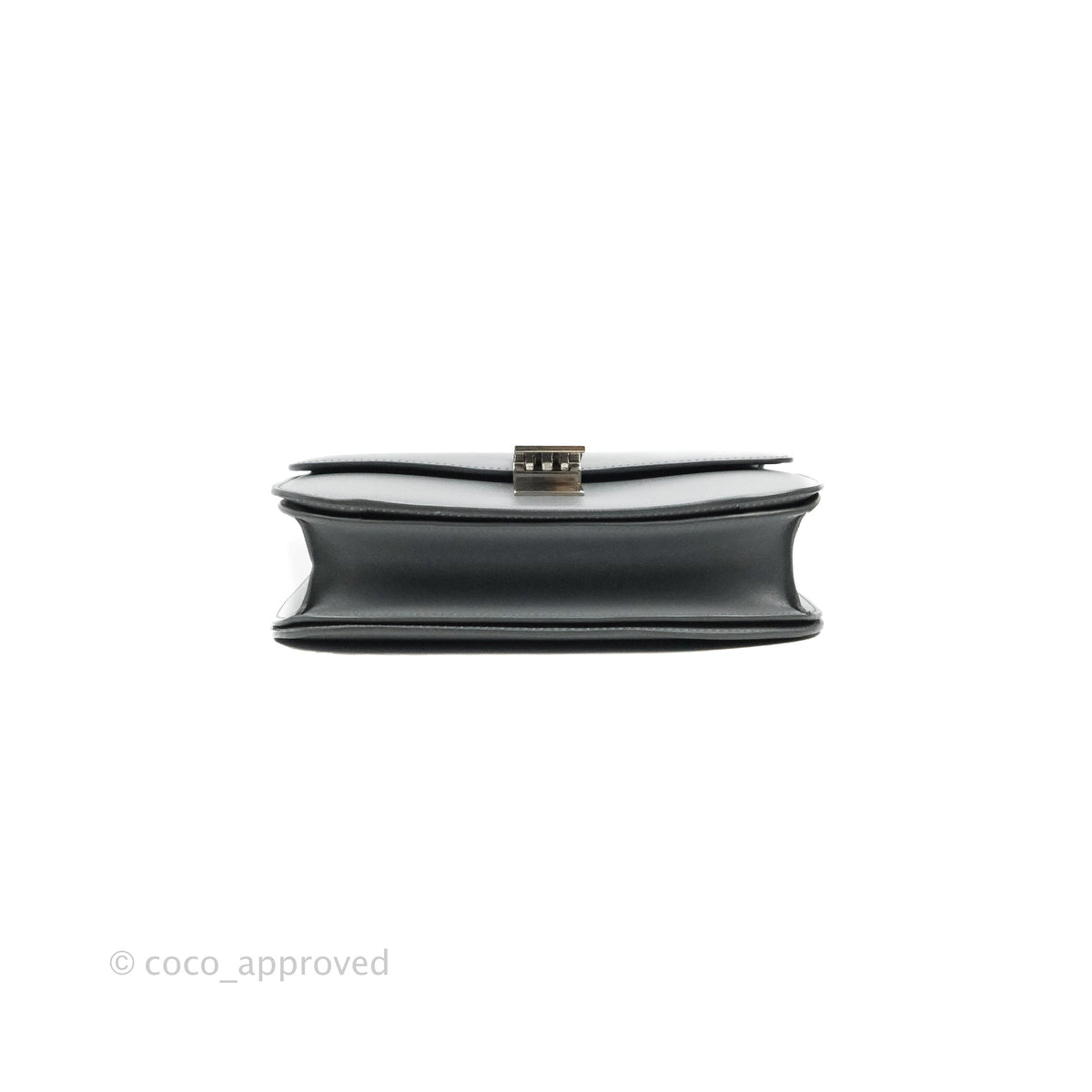Celine Medium Classic Box Flap Grey Calfskin