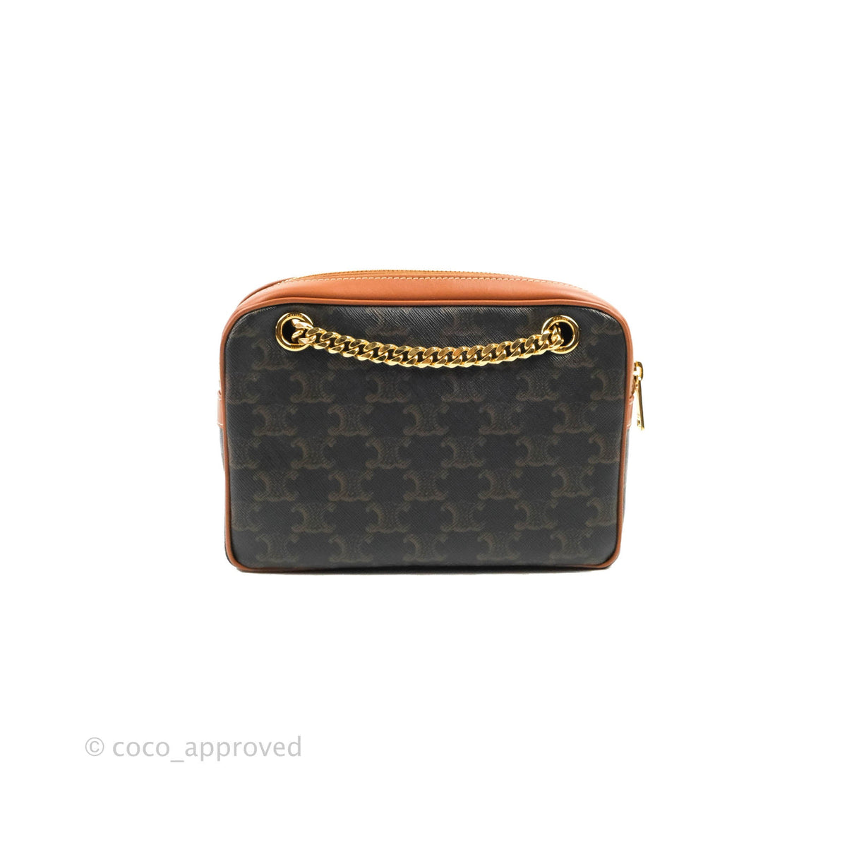 Celine Small Patapans in Triomphe Canvas Tan