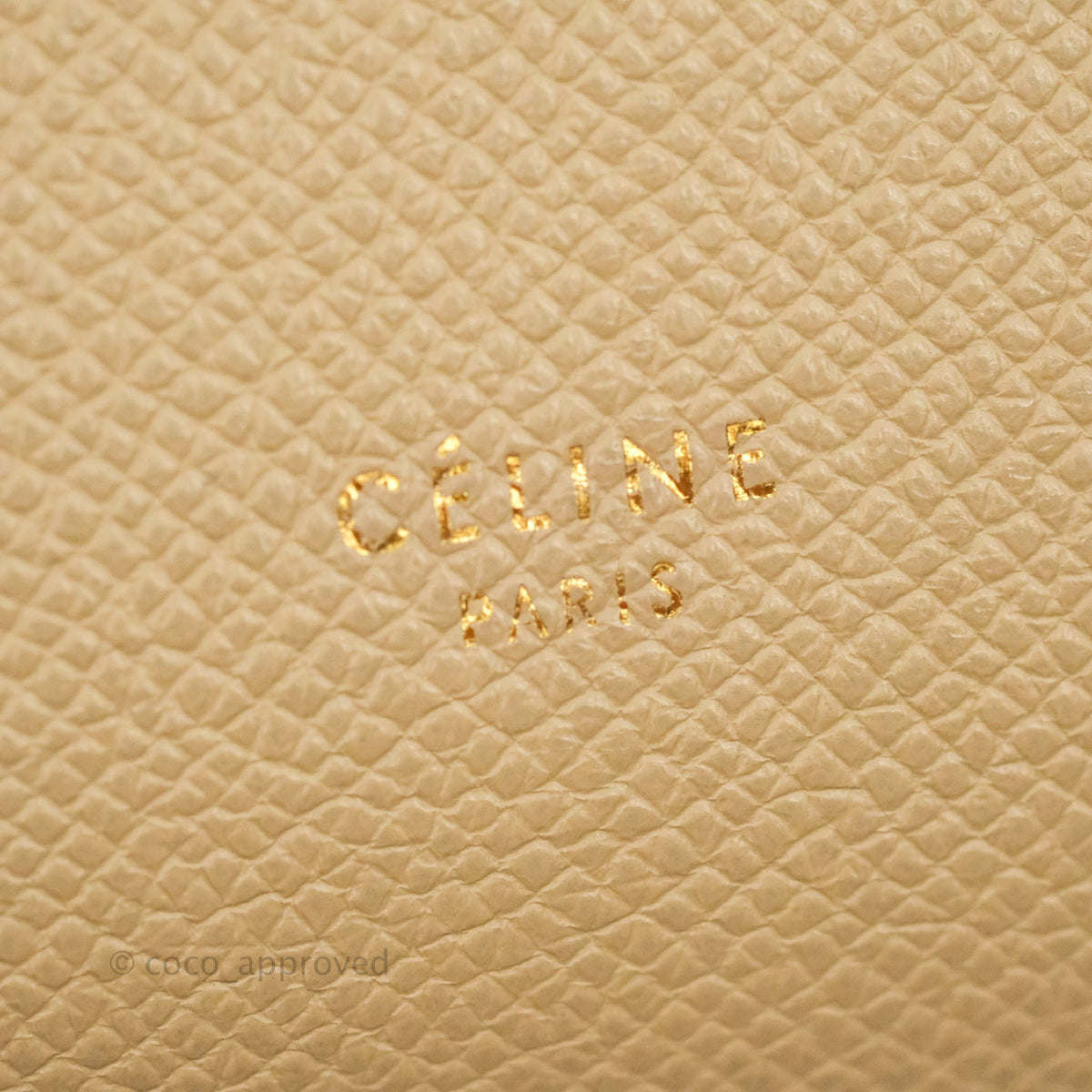 Celine Micro Belt Bag Light Taupe Grained Calfskin Gold Hardware