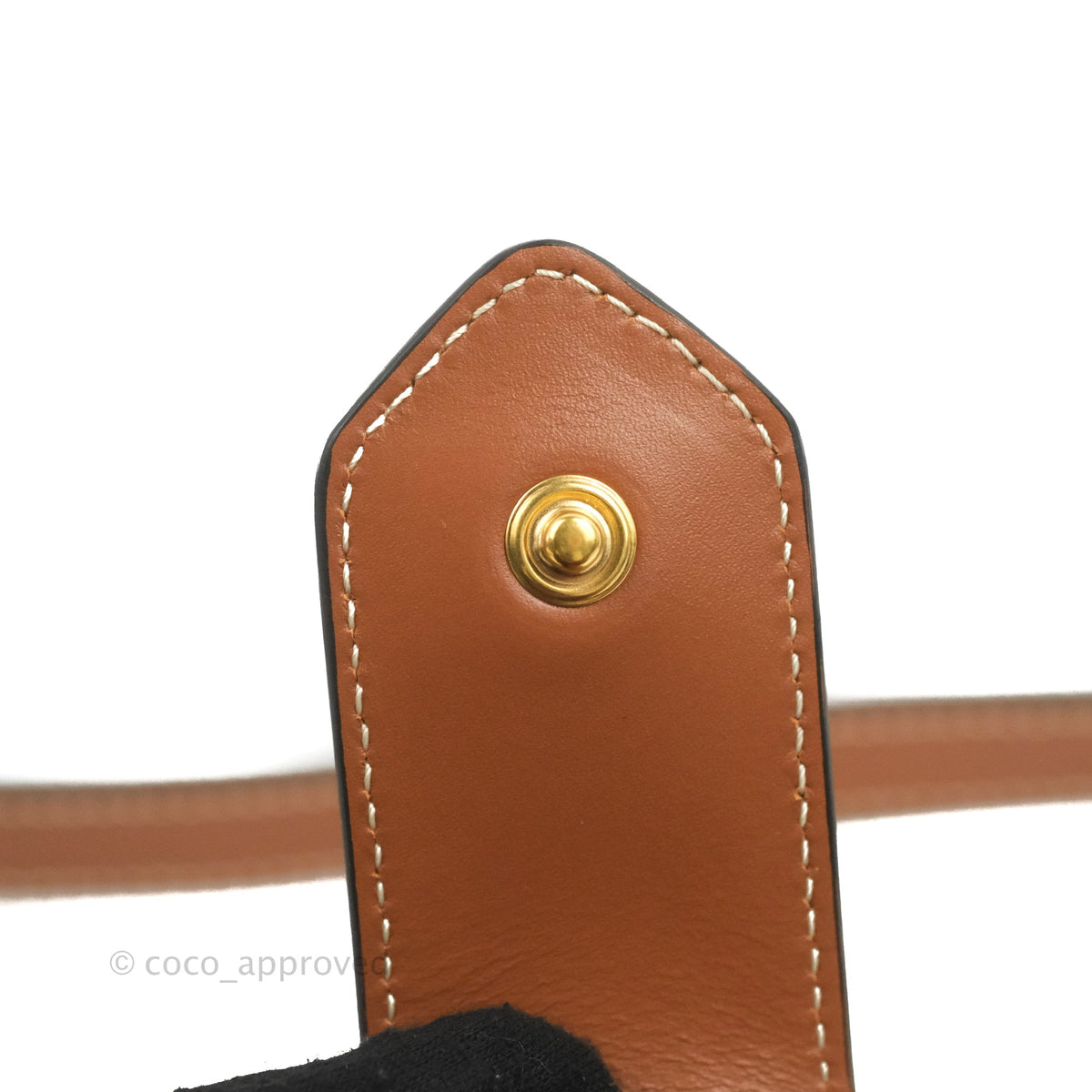 Celine Heart Tambour Bag Triomphe Canvas Tan