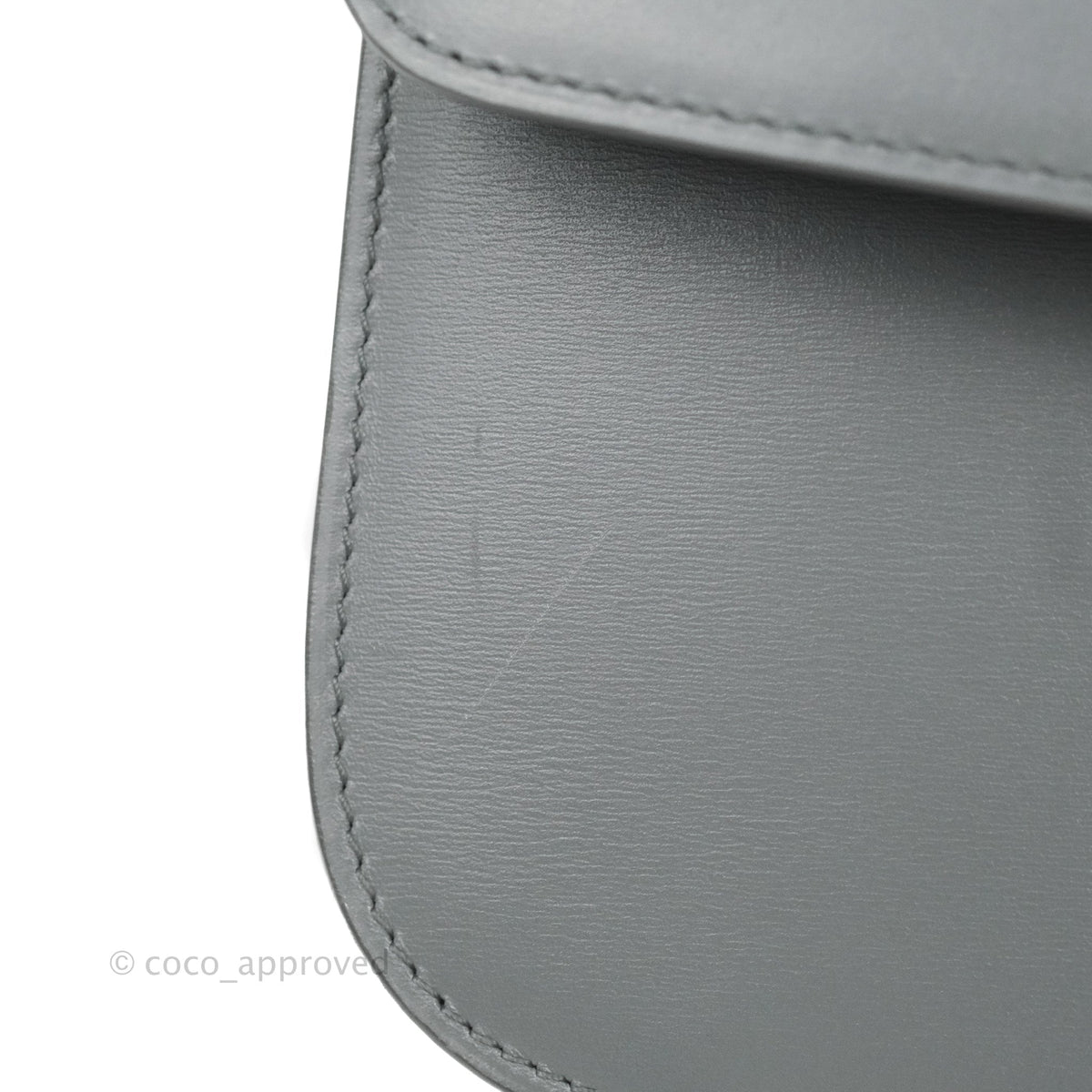 Celine Medium Classic Box Flap Grey Calfskin