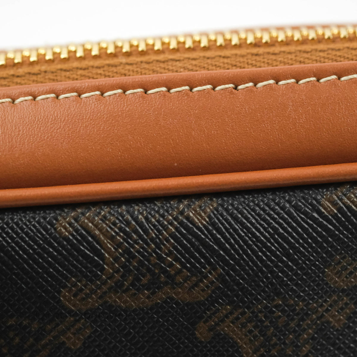 Celine Small Patapans in Triomphe Canvas Tan