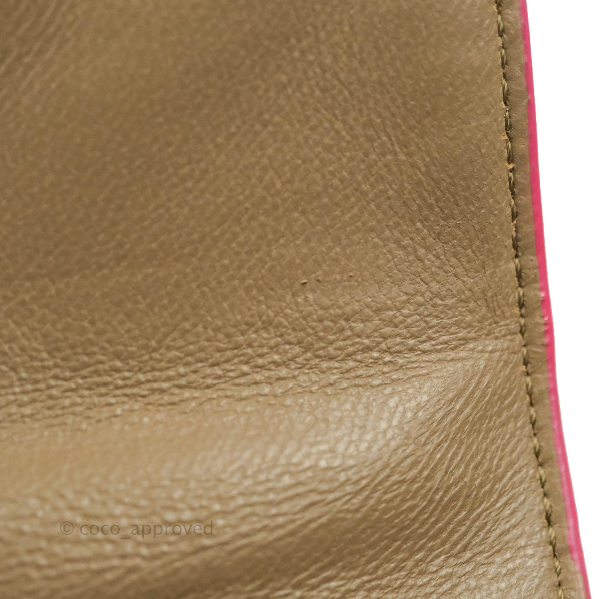 Celine Small Sleek Trapeze Beige Neon Pink Calfskin