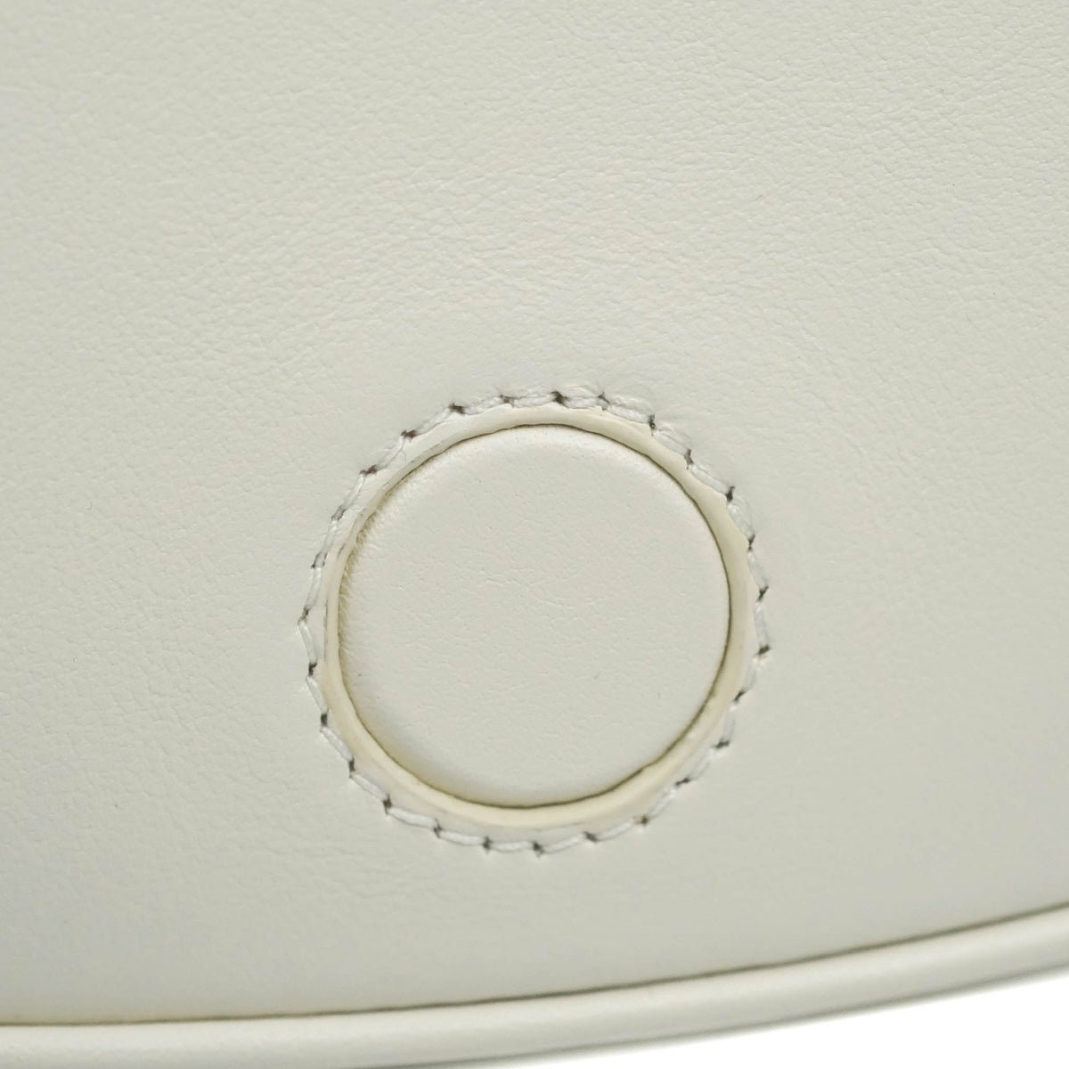 Celine Folco Cuir Triomphe White Smooth Calfskin