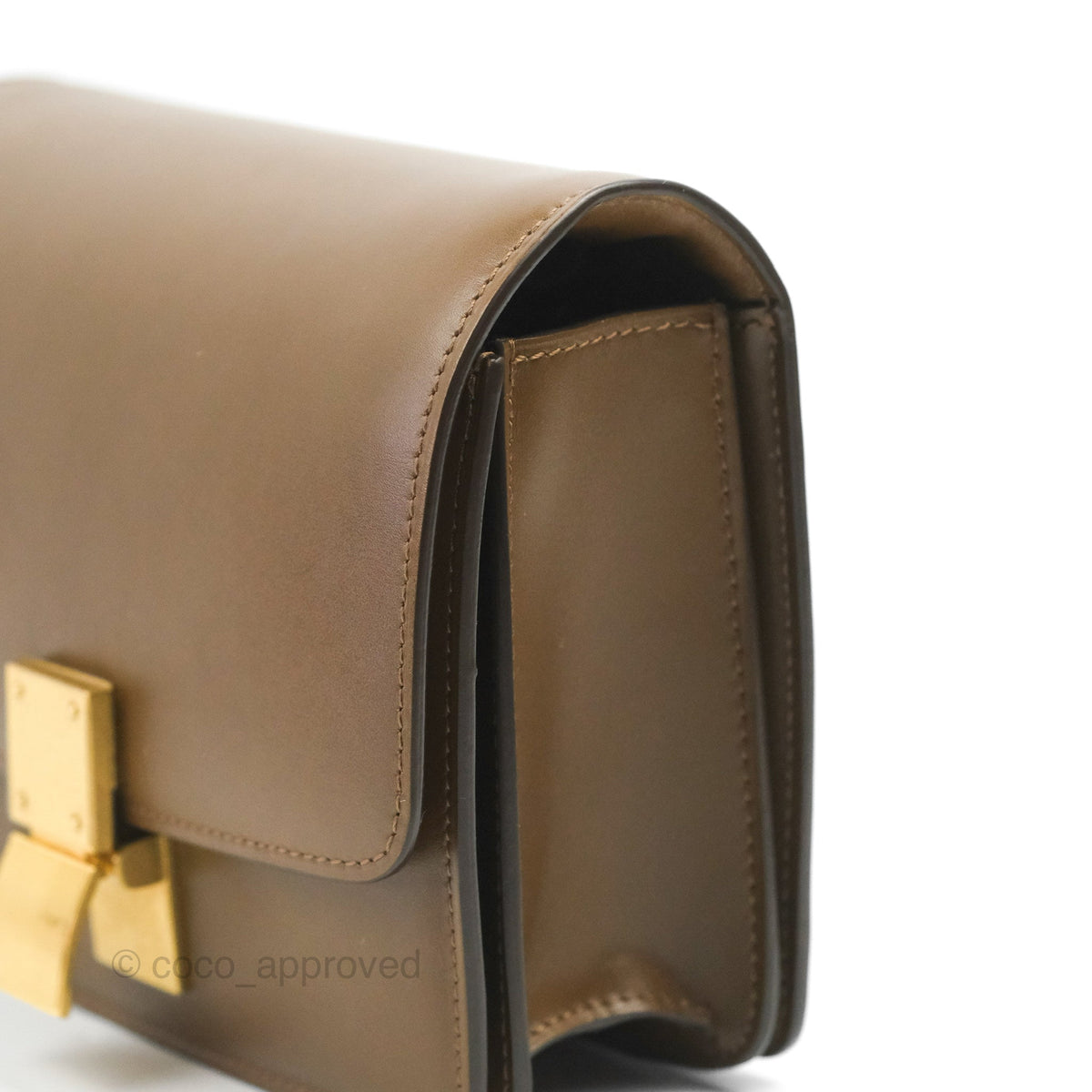 Celine Small Classic Box Flap Caramel Calfskin