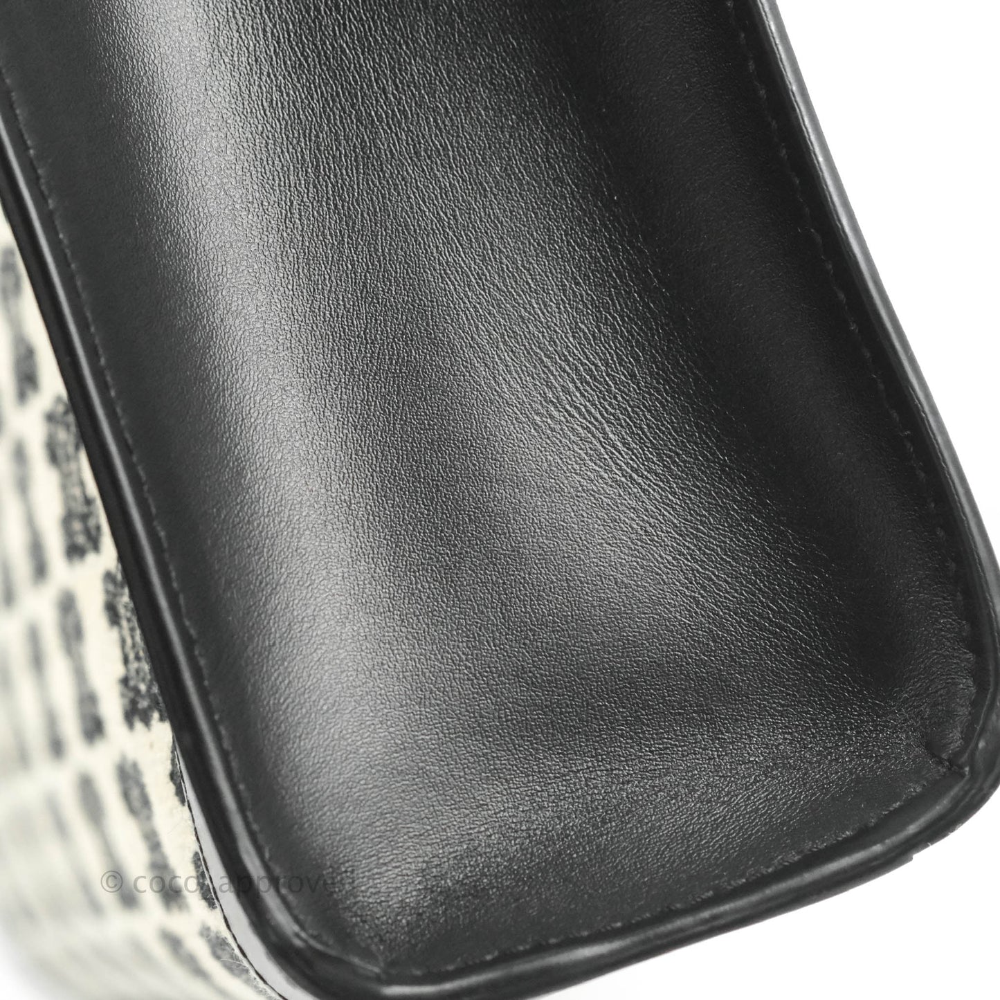 Celine Small Cabas Vertical Tote Triomphe Embroidery Black Textlie