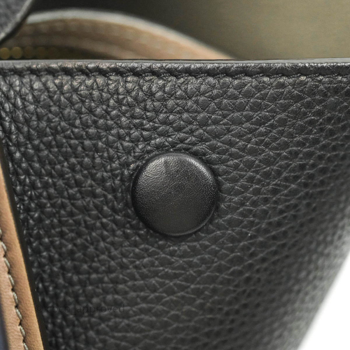 Celine Sleek Calfskin Small Tri-Color Trapeze Dark Blue
