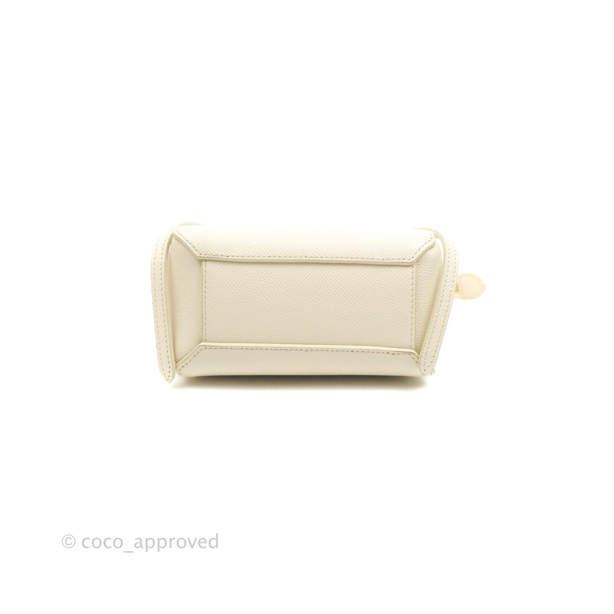 Celine Pico Belt Bag White Grained Calfskin Gold Hardware