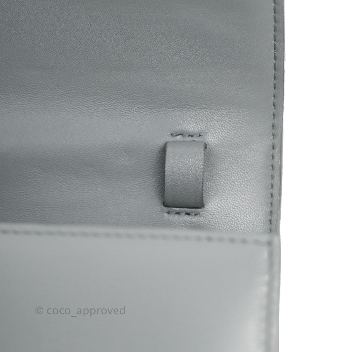 Celine Medium Classic Box Flap Grey Calfskin