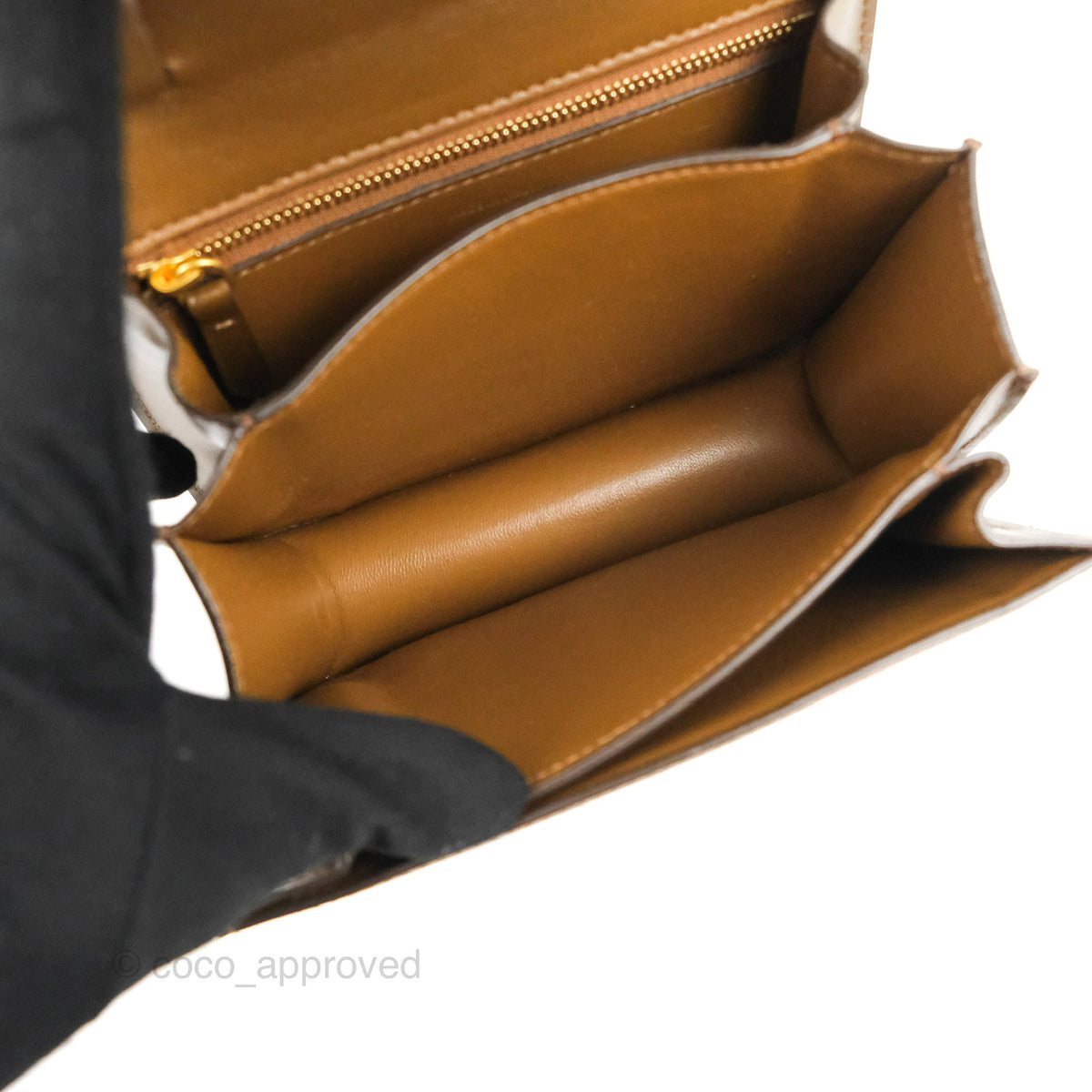 Celine Small Classic Box Flap Caramel Calfskin