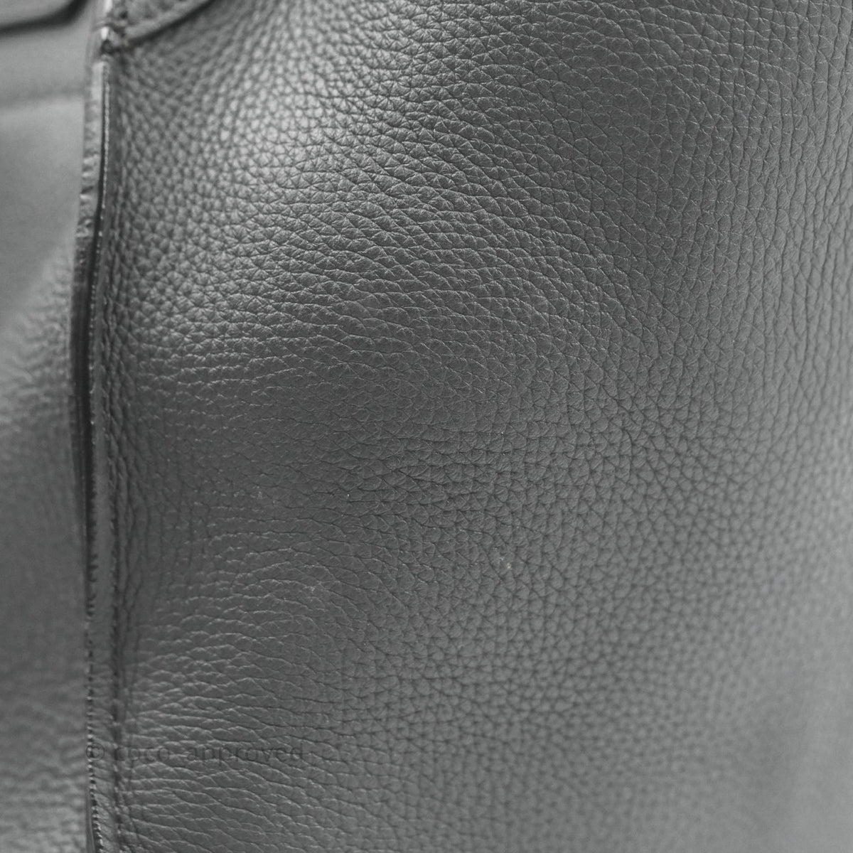 Celine Small Big Bag Black Supple Grained Leather Silver Hardware Dark Grey