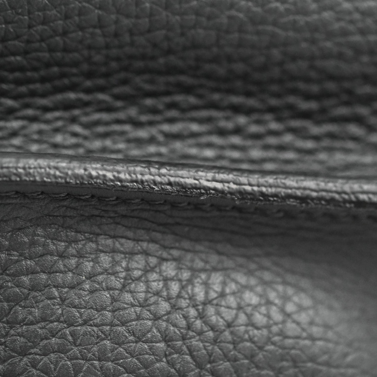 Celine Small Big Bag Black Supple Grained Leather Silver Hardware Dark Grey