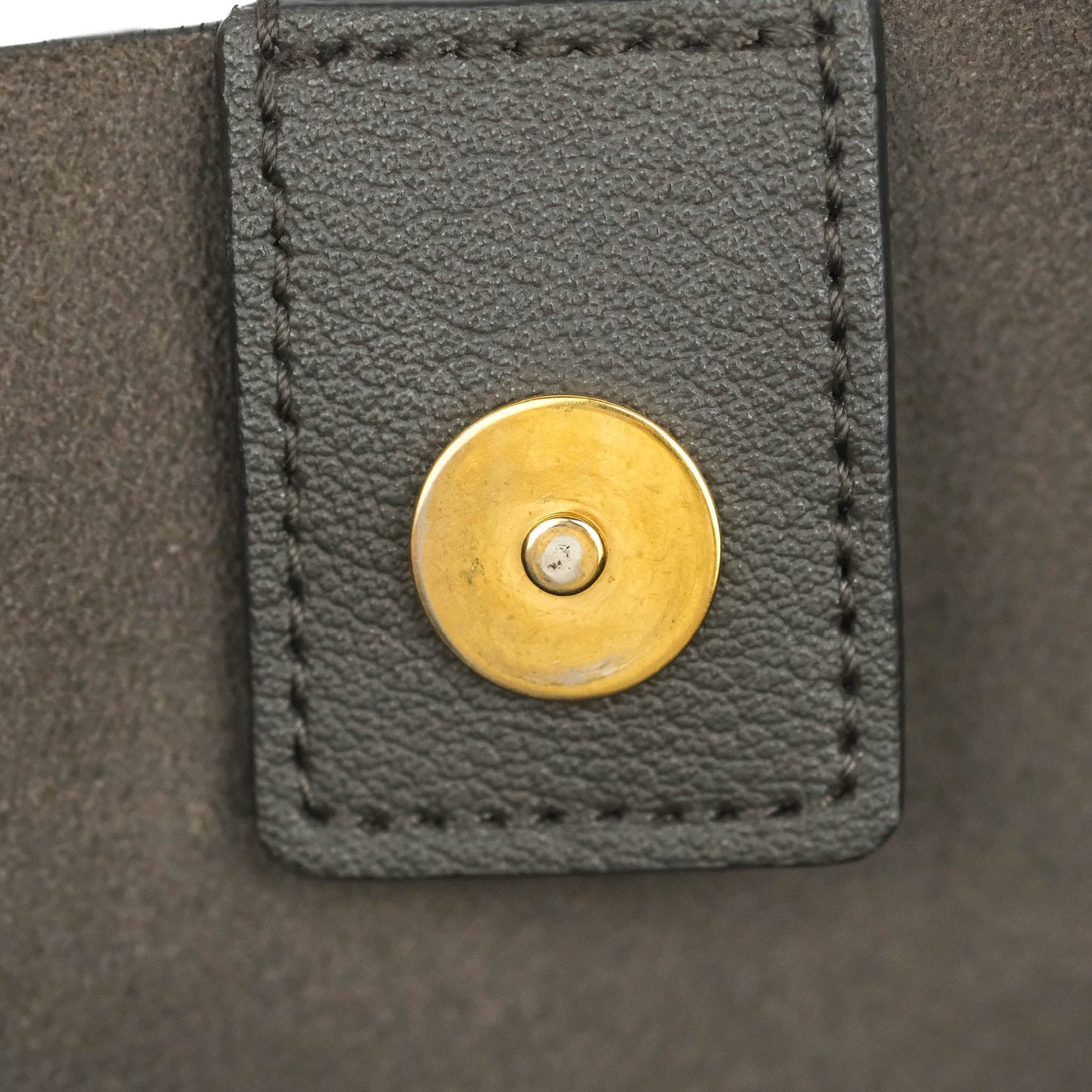 Saint Laurent East West with Pouch Dark Grey Calfskin Tote Bag