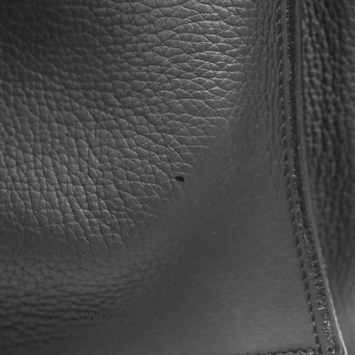 Celine Small Big Bag Black Supple Grained Leather Silver Hardware Dark Grey