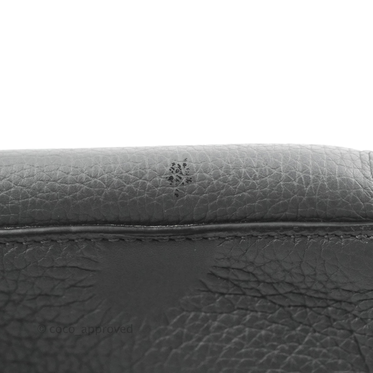 Celine Small Big Bag Black Supple Grained Leather Silver Hardware Dark Grey