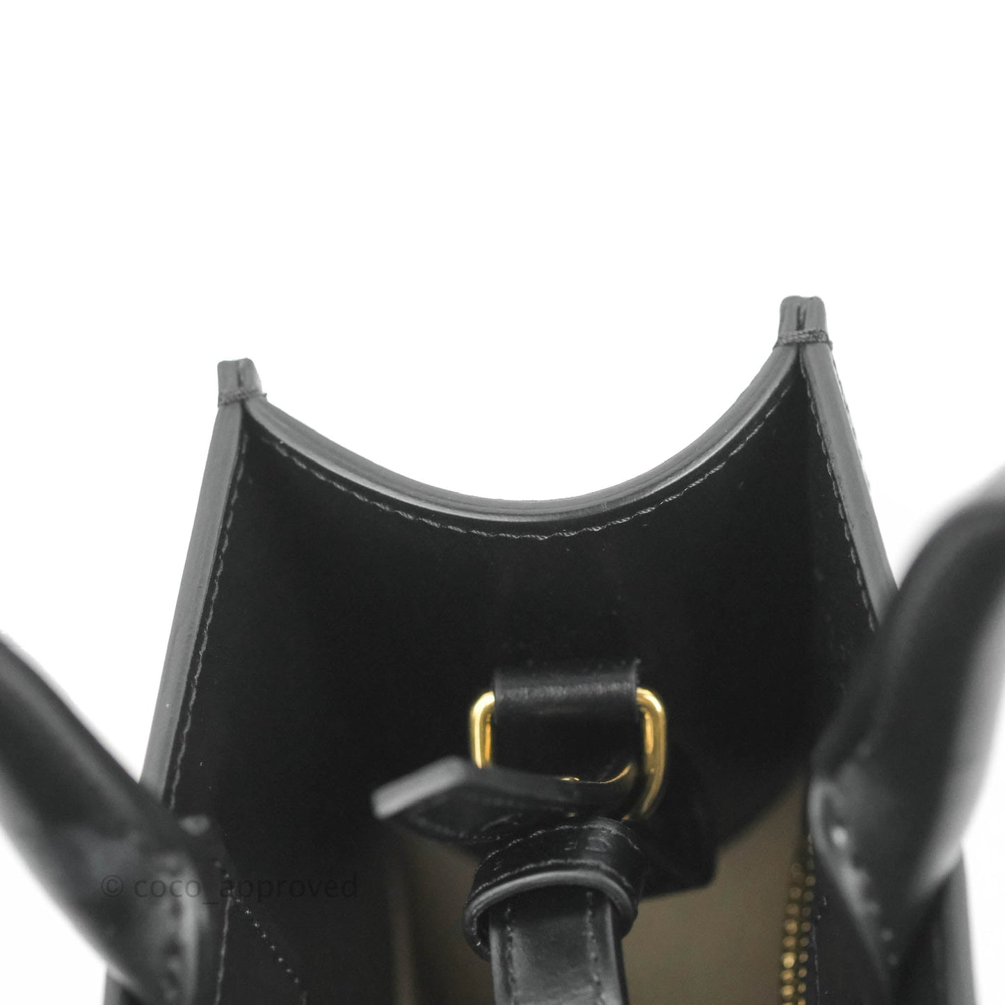 Celine Small Cabas Vertical Tote Triomphe Embroidery Black Textlie