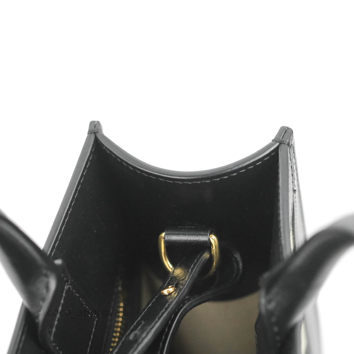 Celine Small Cabas Vertical Tote Triomphe Embroidery Black Textlie