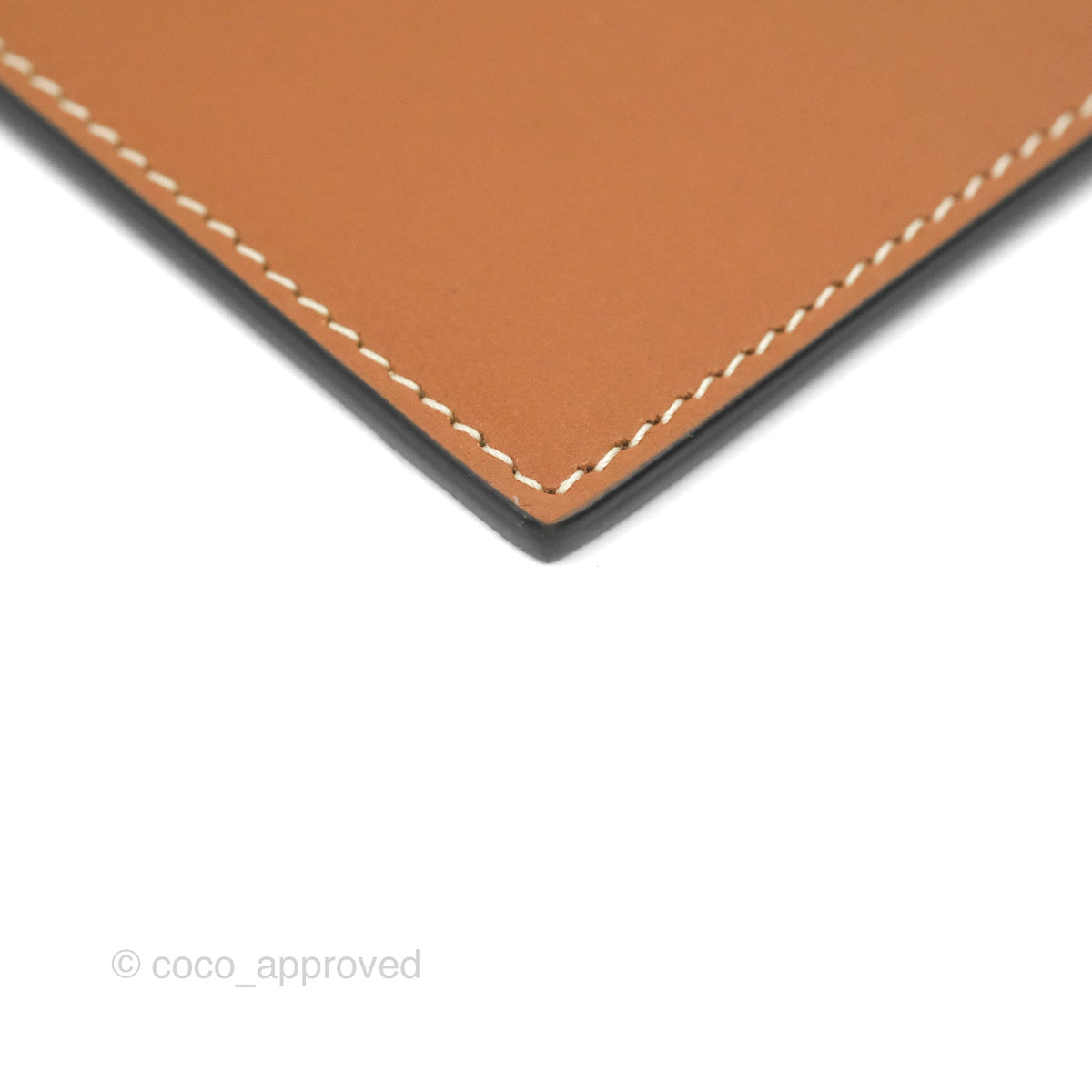 Celine Zipped Card Holder Triomphe Canvas Tan Lambskin