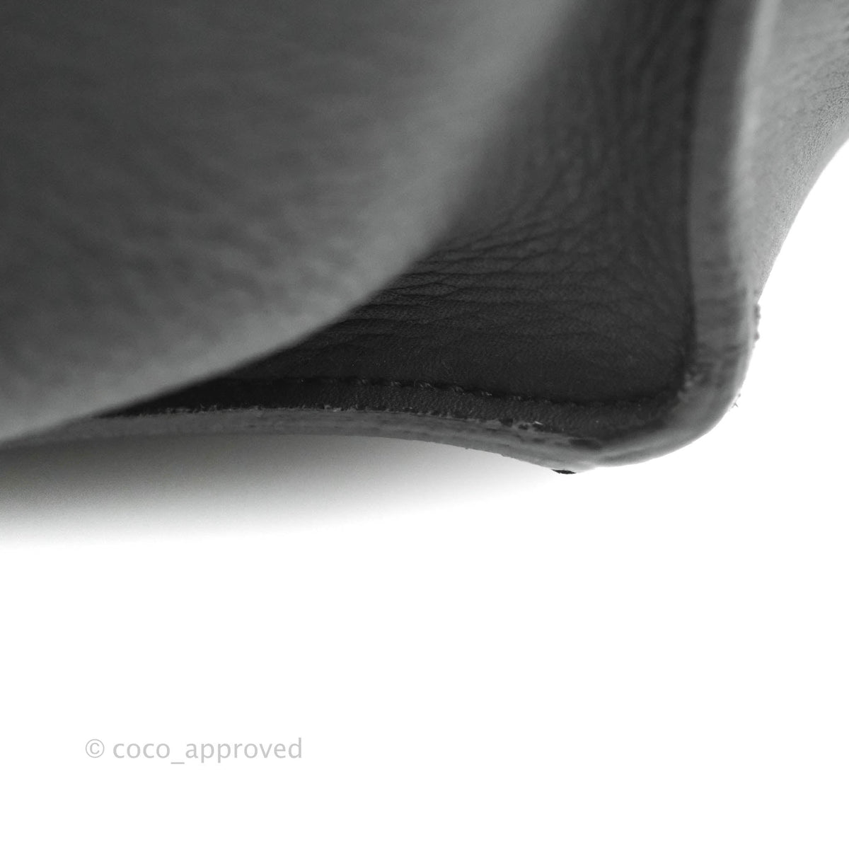 Celine Small Big Bag Black Supple Grained Leather Silver Hardware Dark Grey