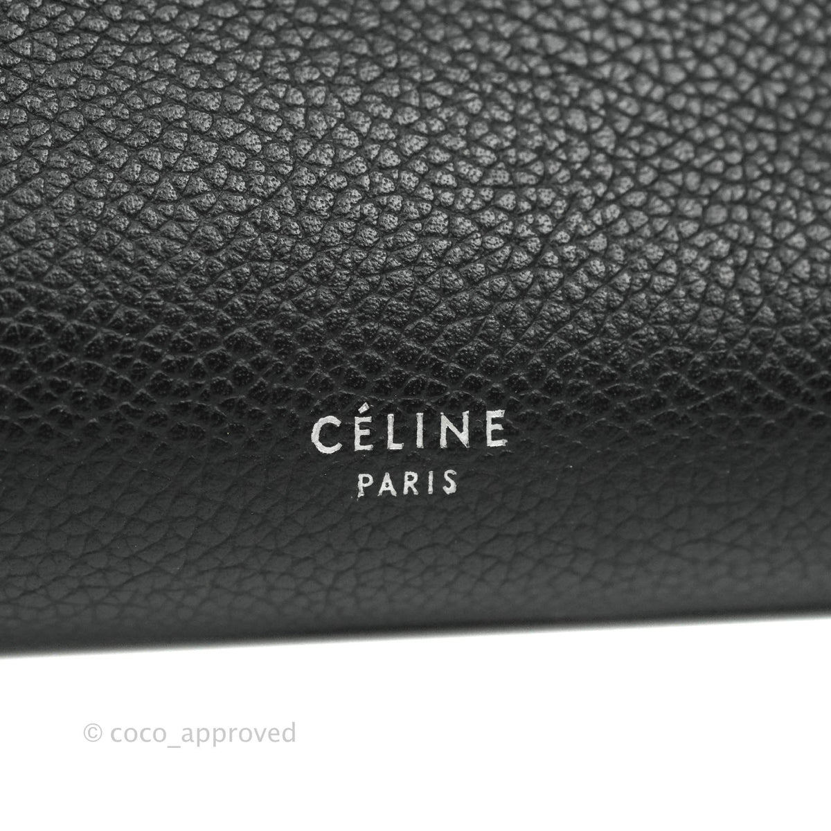 Celine Small Big Bag Black Supple Grained Leather Silver Hardware