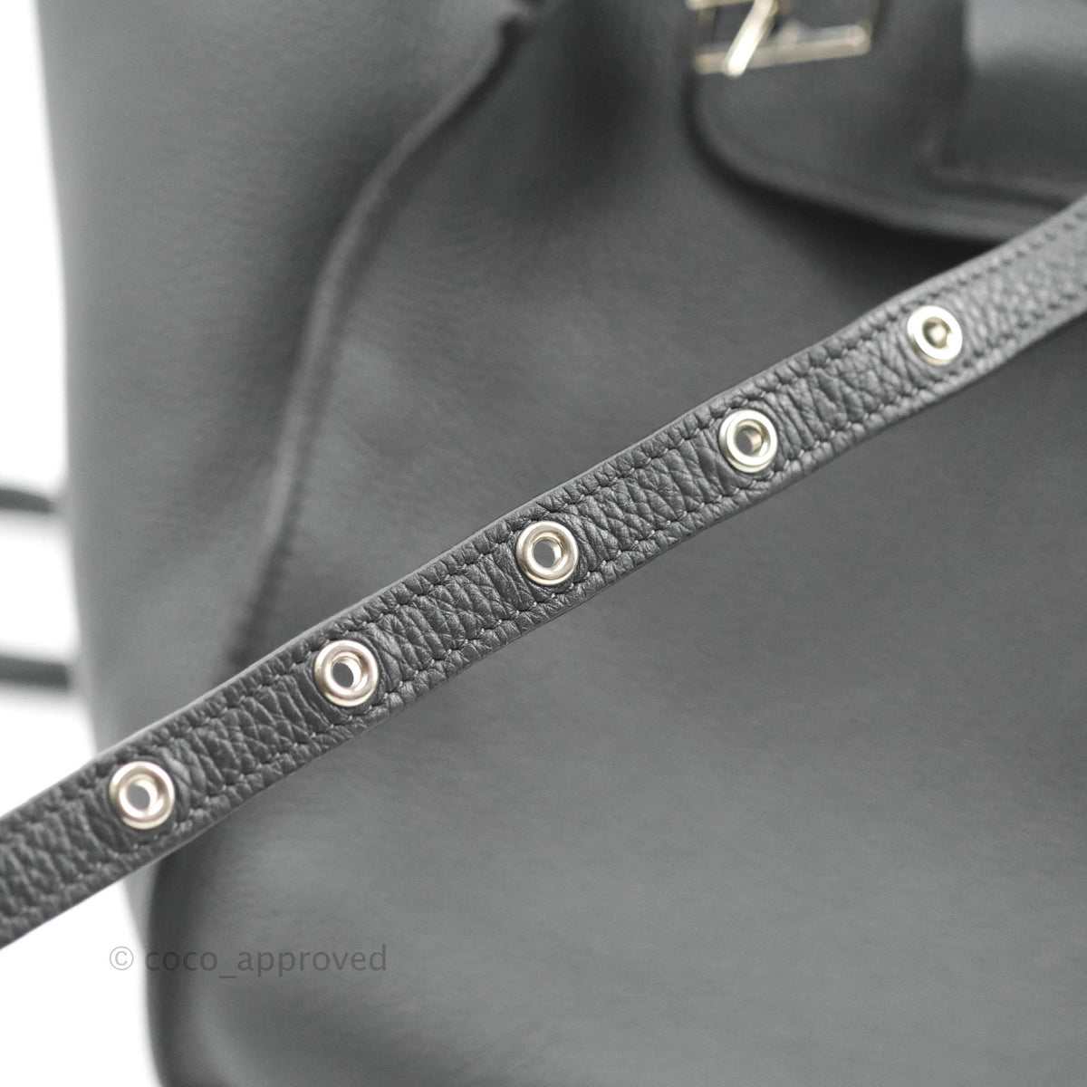 Celine Small Big Bag Black Supple Grained Leather Silver Hardware Dark Grey