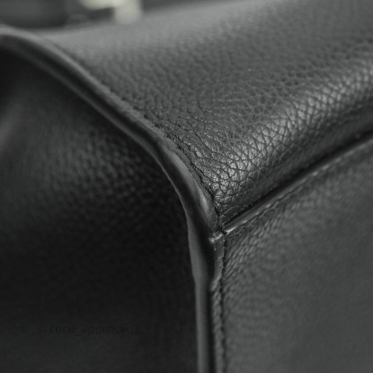 Celine Small Big Bag Black Supple Grained Leather Silver Hardware