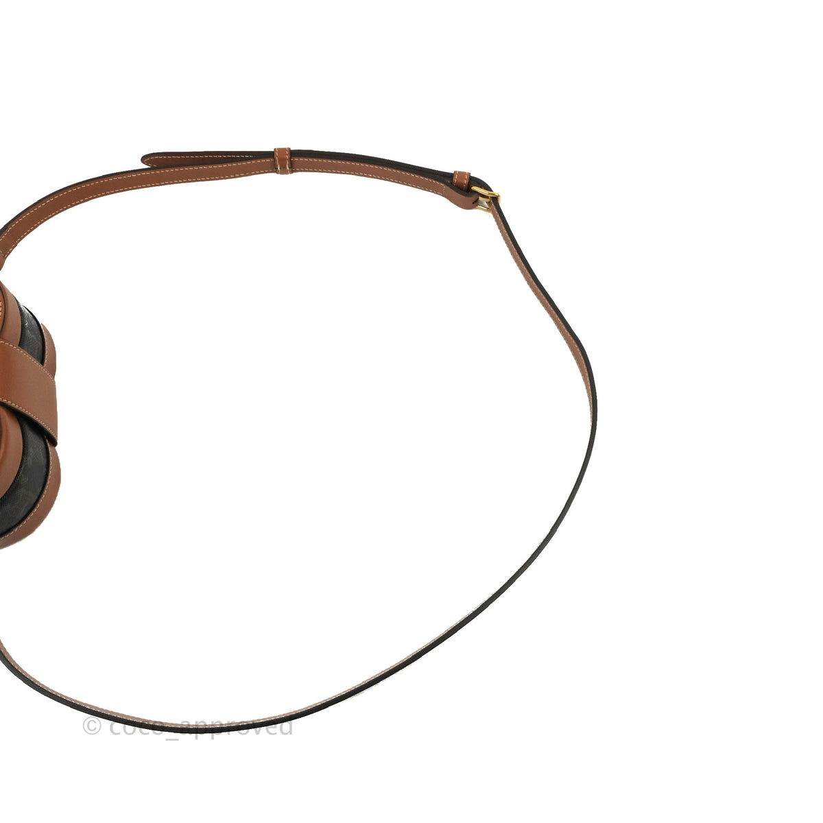 Celine Heart Tambour Bag Triomphe Canvas Tan
