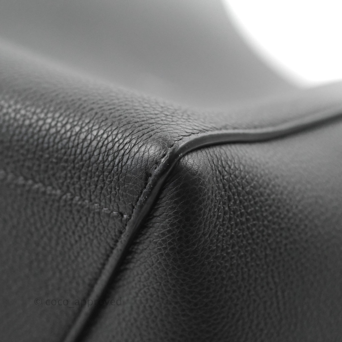 Celine Sangle Bucket Bag Grained Calfskin Grey