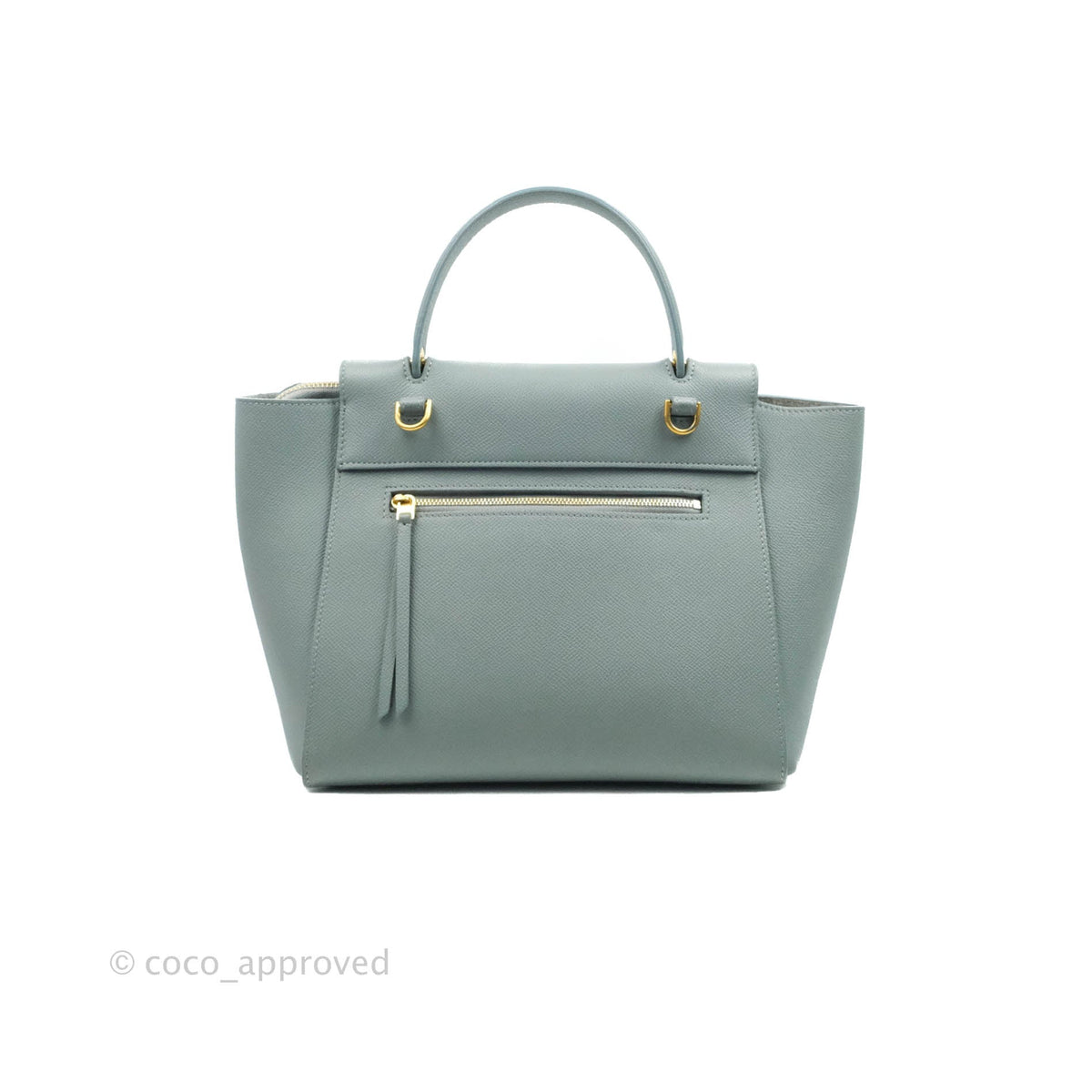 Celine Micro Belt Bag Light Blue Grained Calfskin Gold Hardware