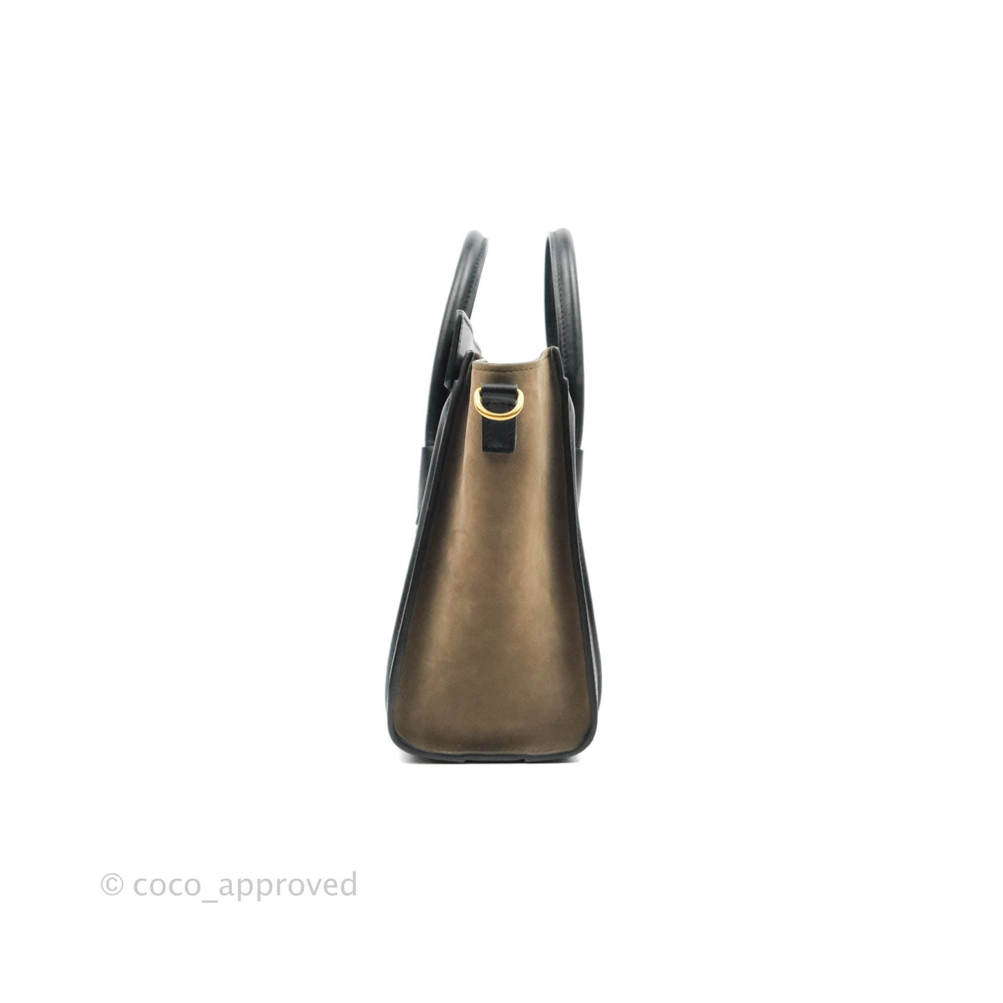 Celine Tri Color Blue/Khaki/Black Nano Luggage Tote