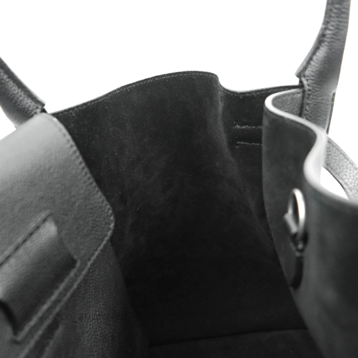 Celine Small Big Bag Black Supple Grained Leather Silver Hardware