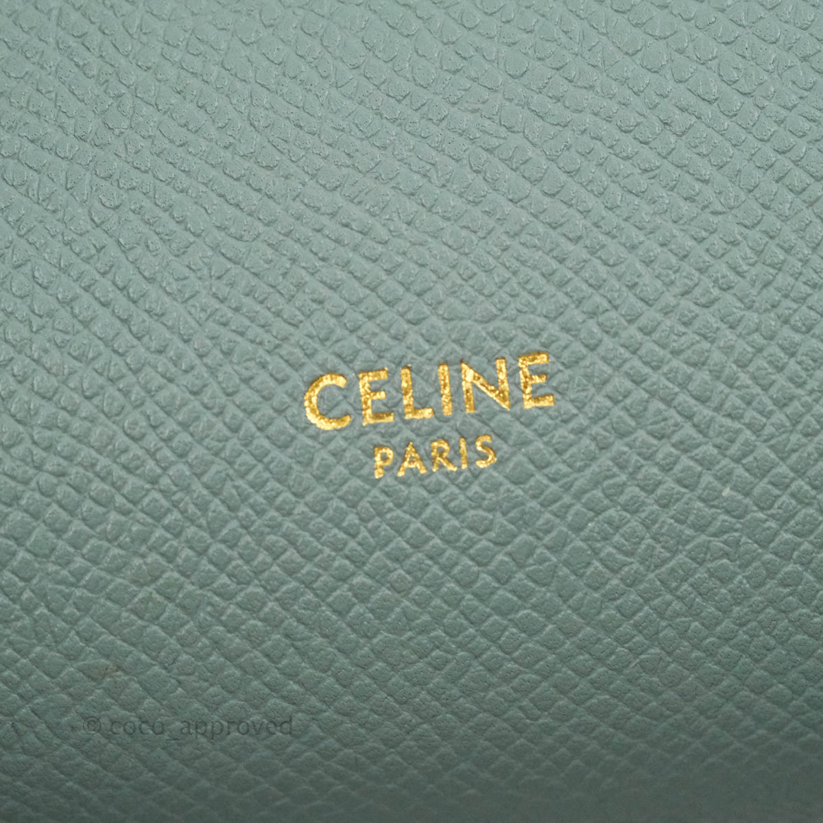 Celine Micro Belt Bag Light Blue Grained Calfskin Gold Hardware