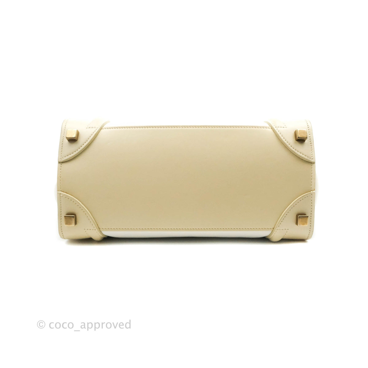 Celine Micro Luggage Light Beige/White Calfskin
