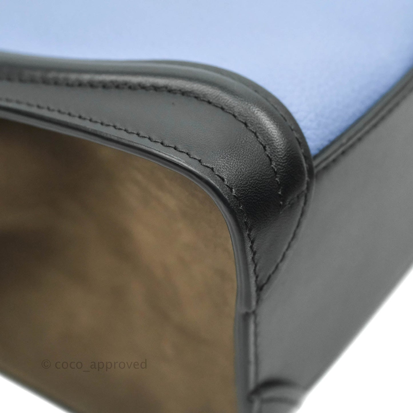 Celine Tri Color Blue/Khaki/Black Nano Luggage Tote