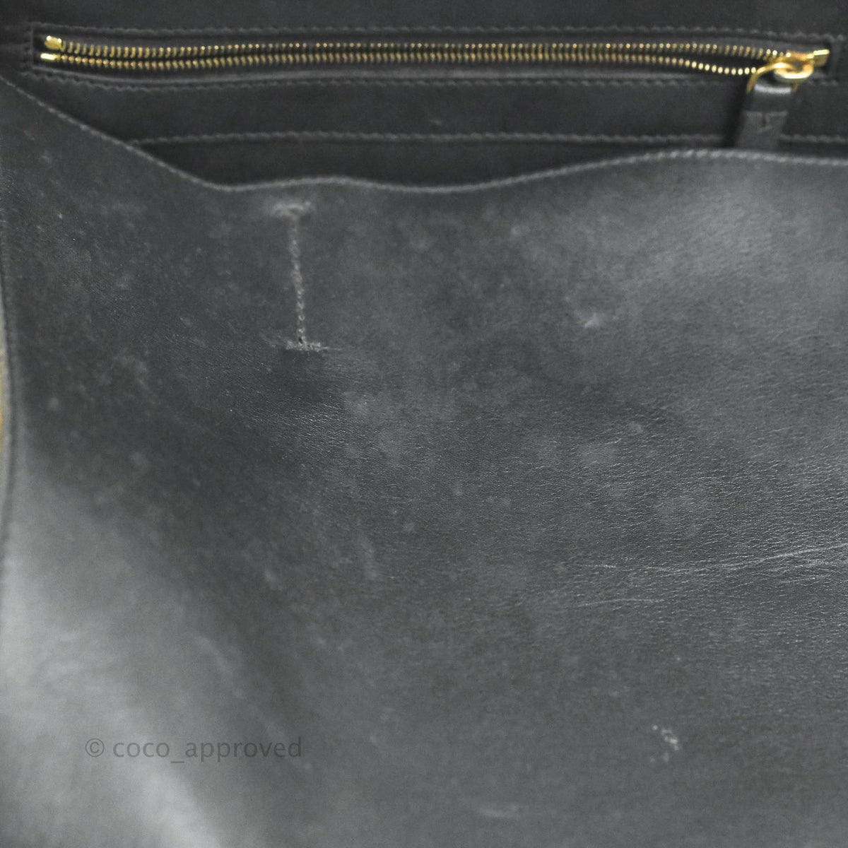 Celine Large Cabas Phantom Brown Suede Black Calfskin