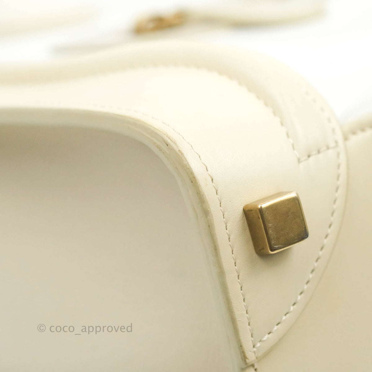 Celine Micro Luggage Light Beige/White Calfskin