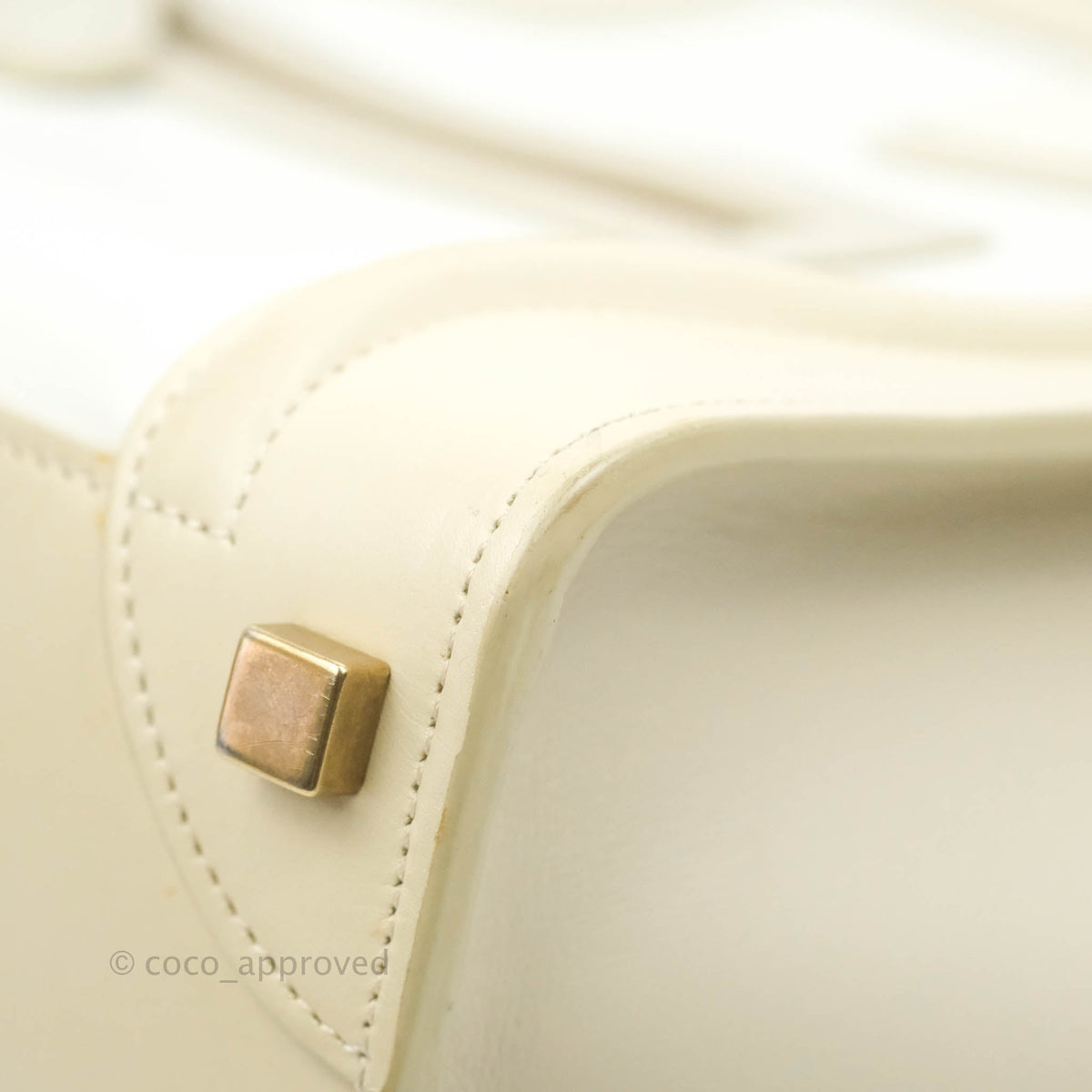 Celine Micro Luggage Light Beige/White Calfskin