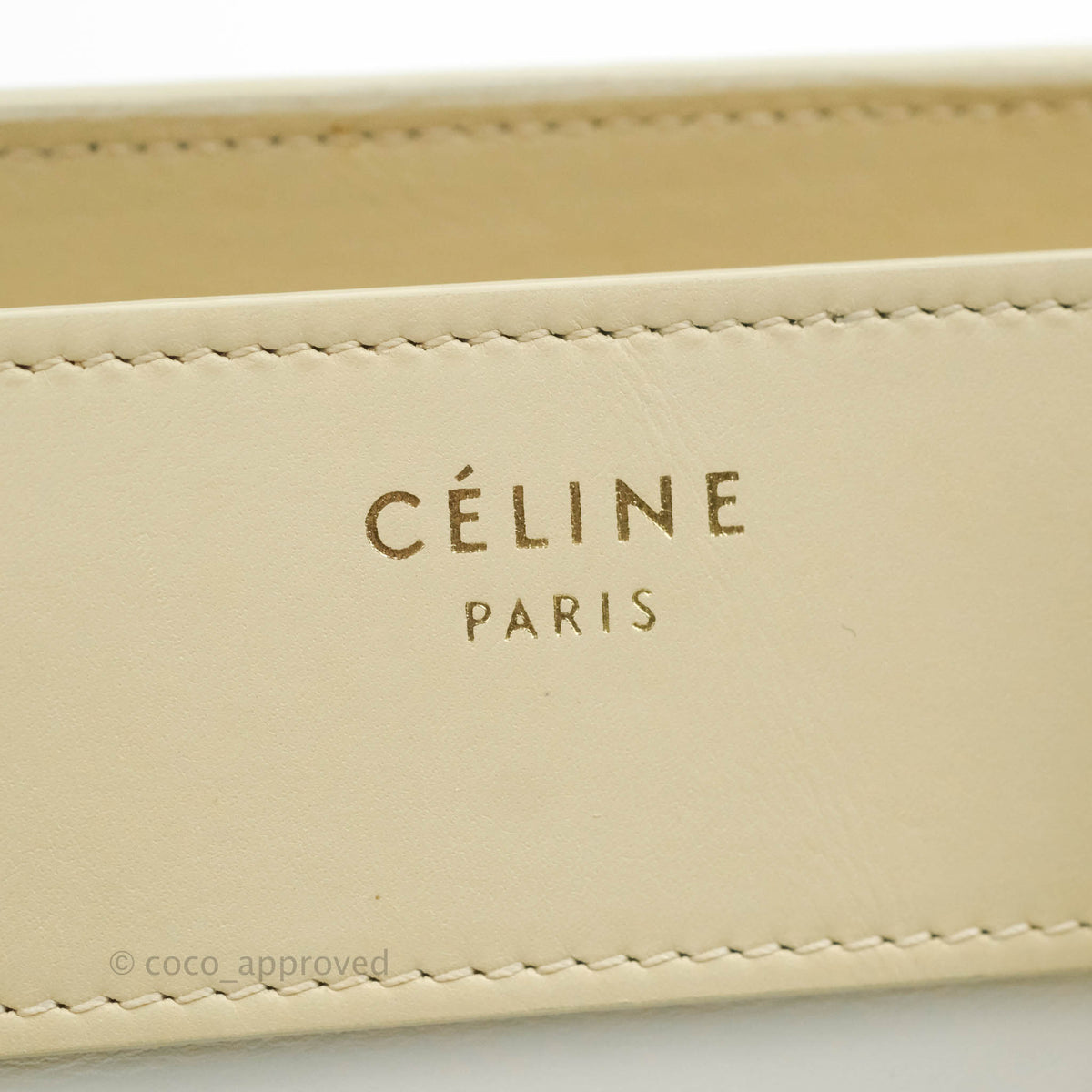 Celine Micro Luggage Light Beige/White Calfskin