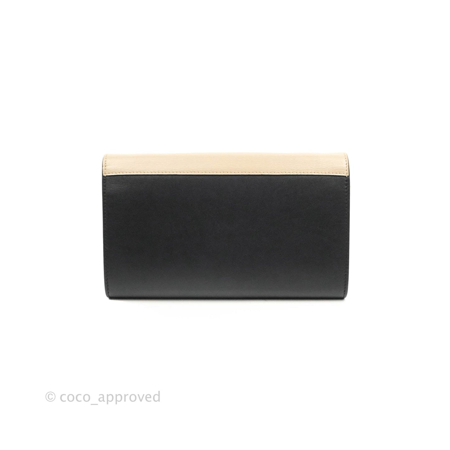 Celine Pocket Envelope Wallet on Chain Beige/Pink/Black