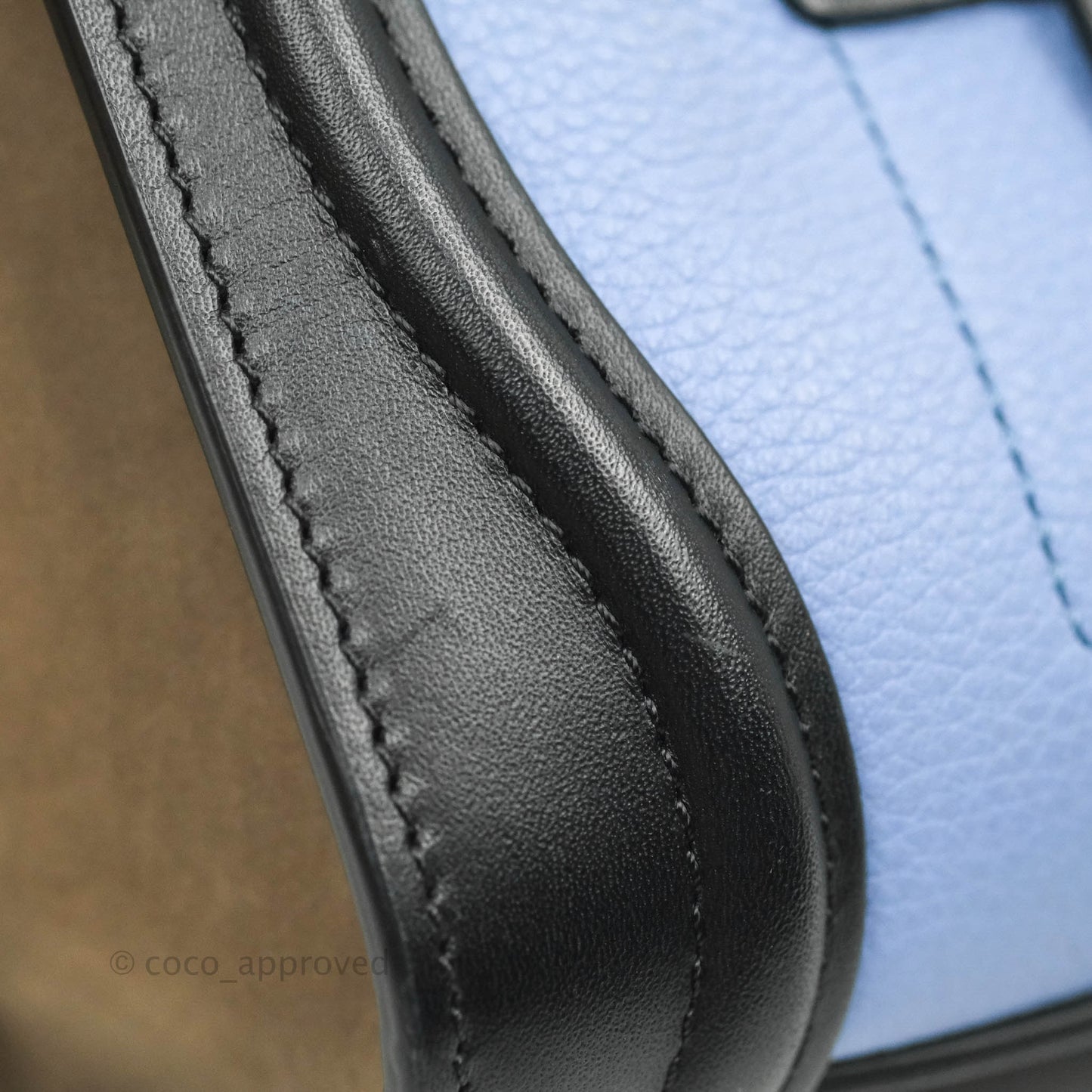 Celine Tri Color Blue/Khaki/Black Nano Luggage Tote