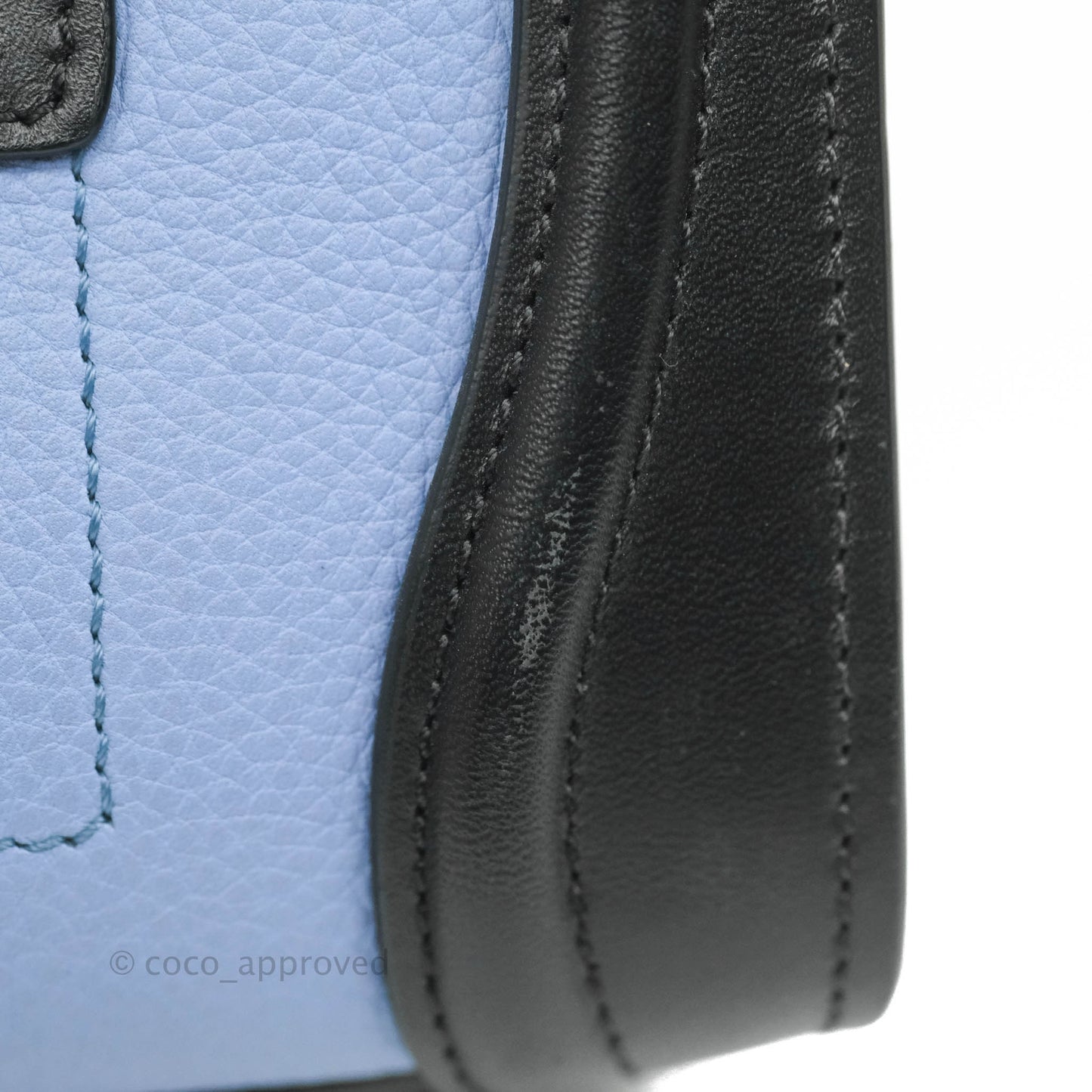 Celine Tri Color Blue/Khaki/Black Nano Luggage Tote