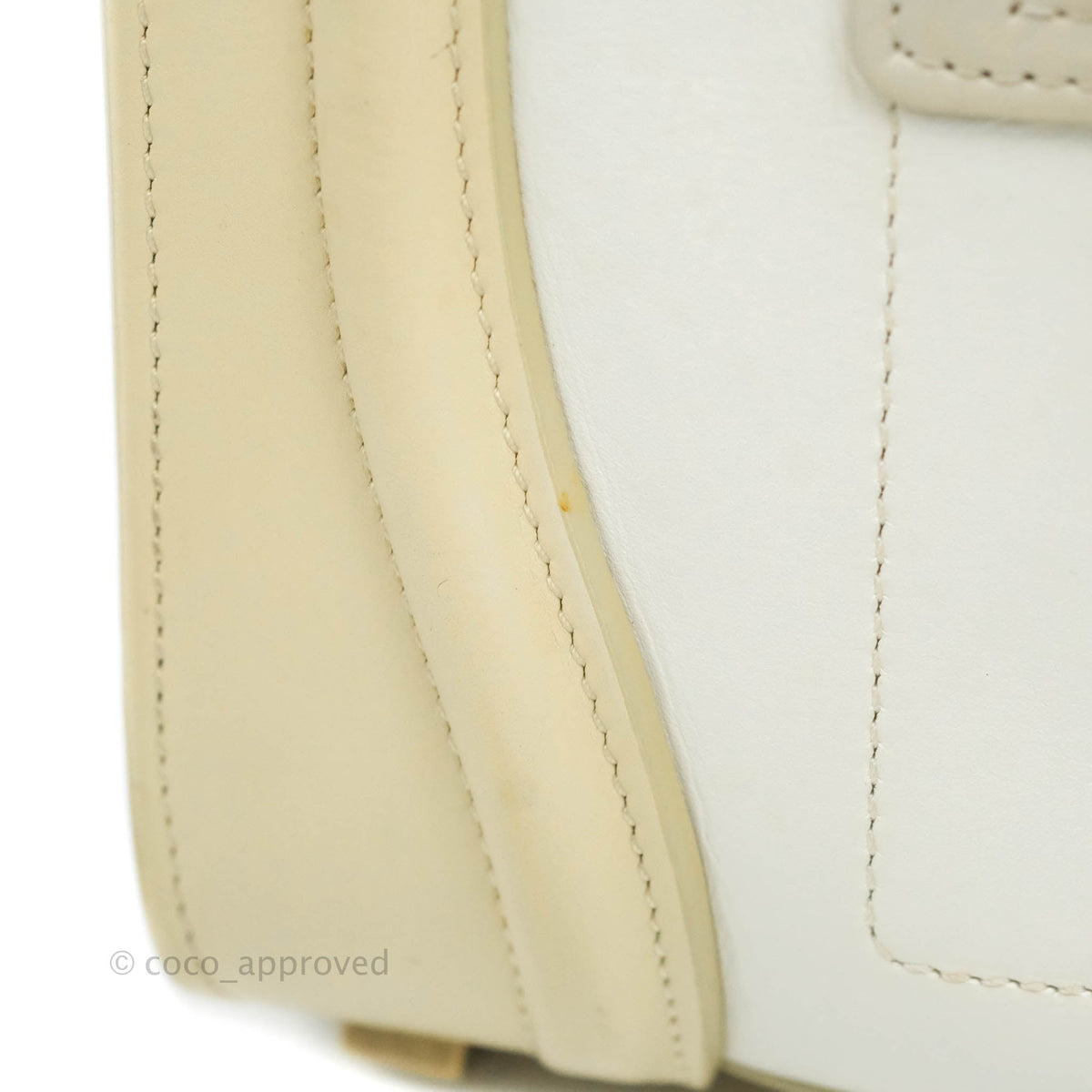 Celine Micro Luggage Light Beige/White Calfskin