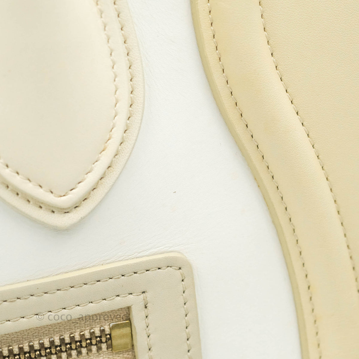 Celine Micro Luggage Light Beige/White Calfskin