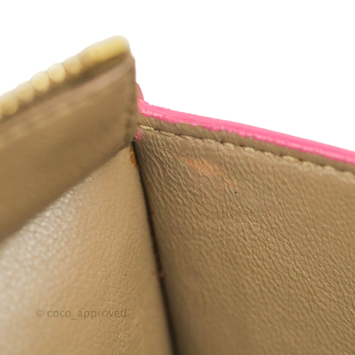 Celine Small Sleek Trapeze Beige Neon Pink Calfskin