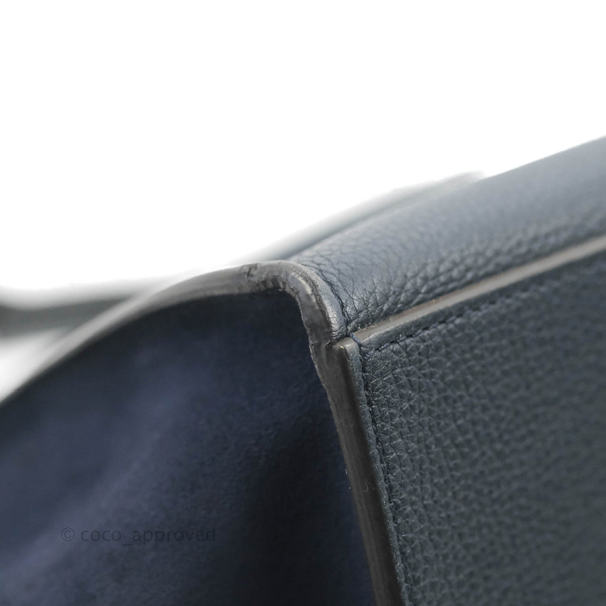 Celine Small Sleek Trapeze Navy Calfskin