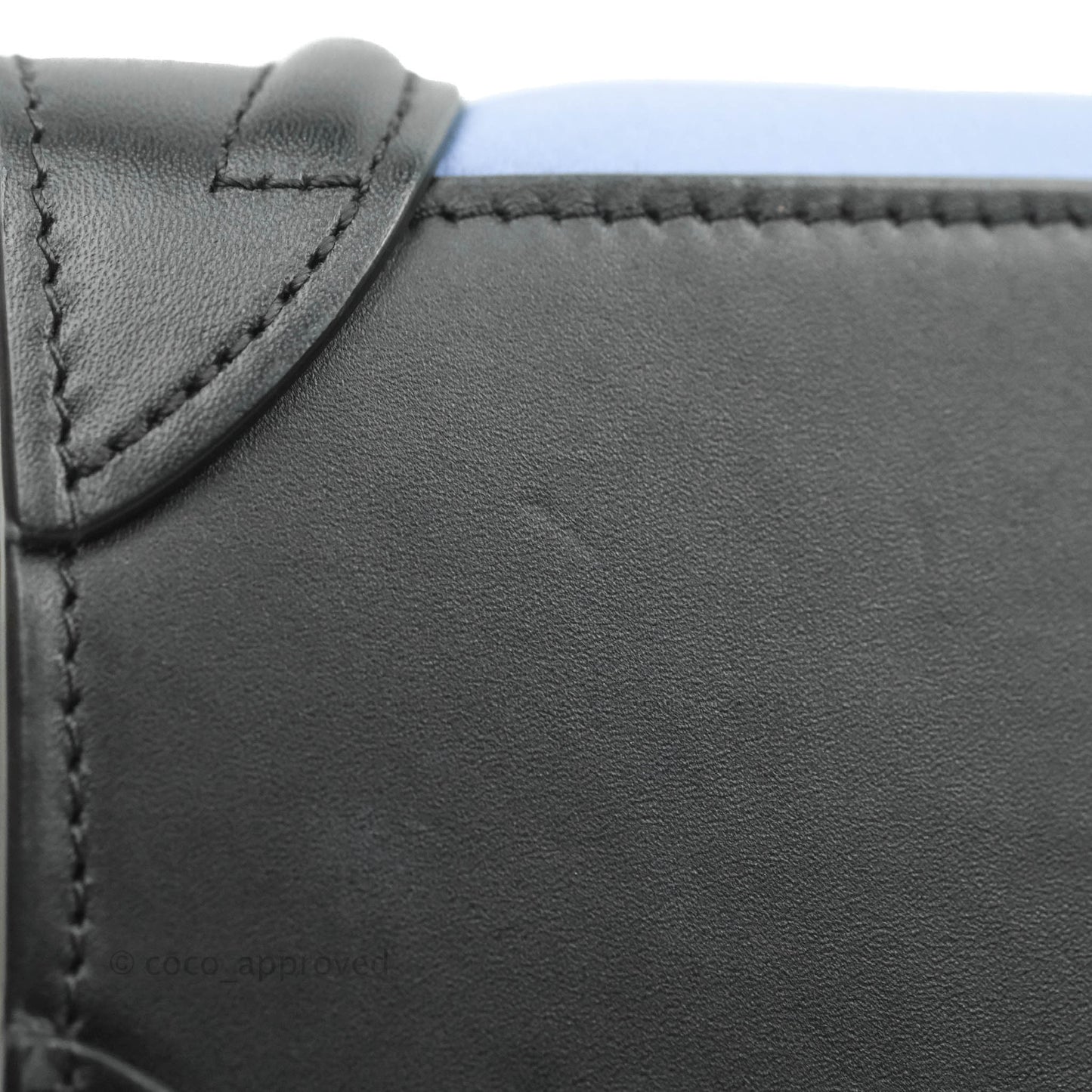 Celine Tri Color Blue/Khaki/Black Nano Luggage Tote