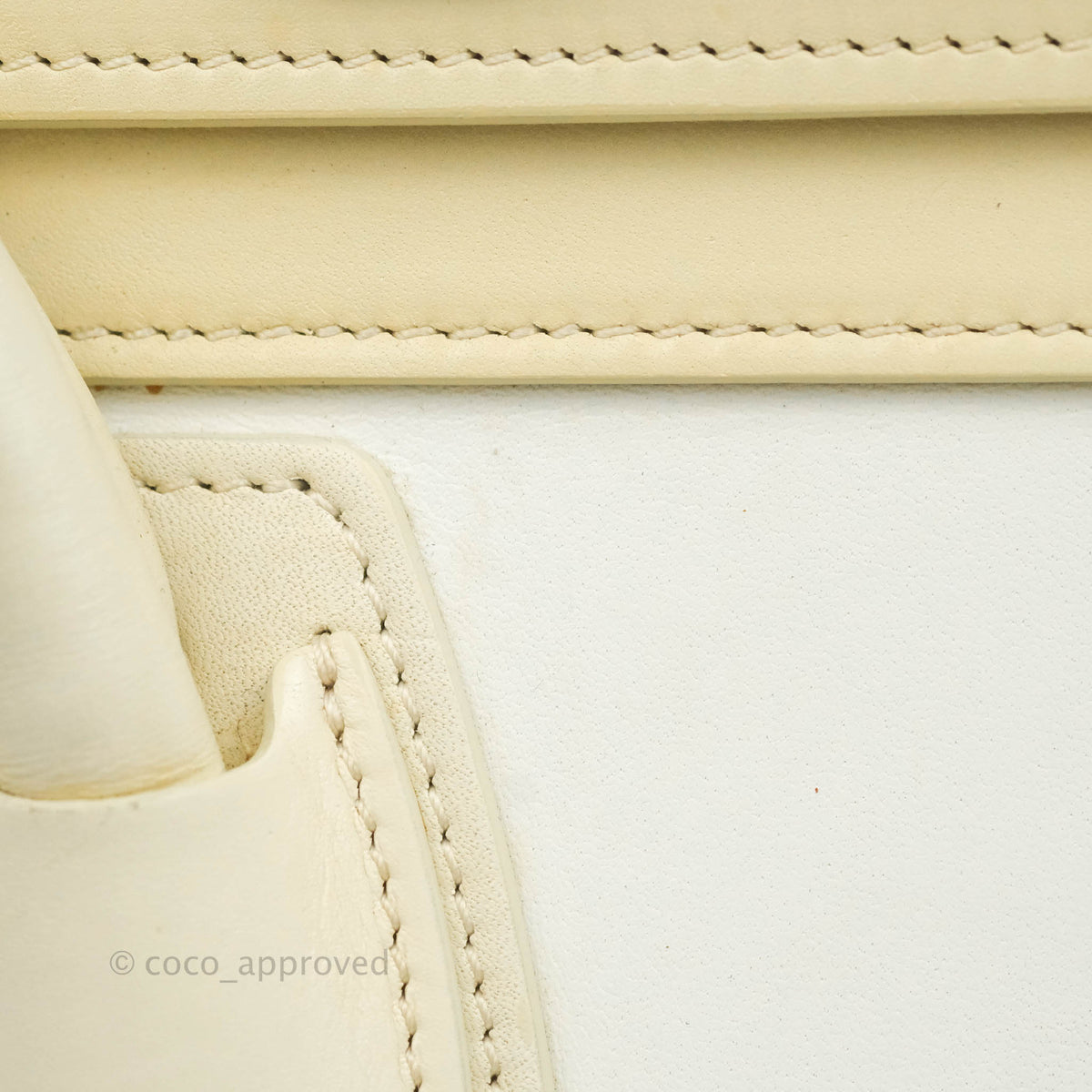Celine Micro Luggage Light Beige/White Calfskin